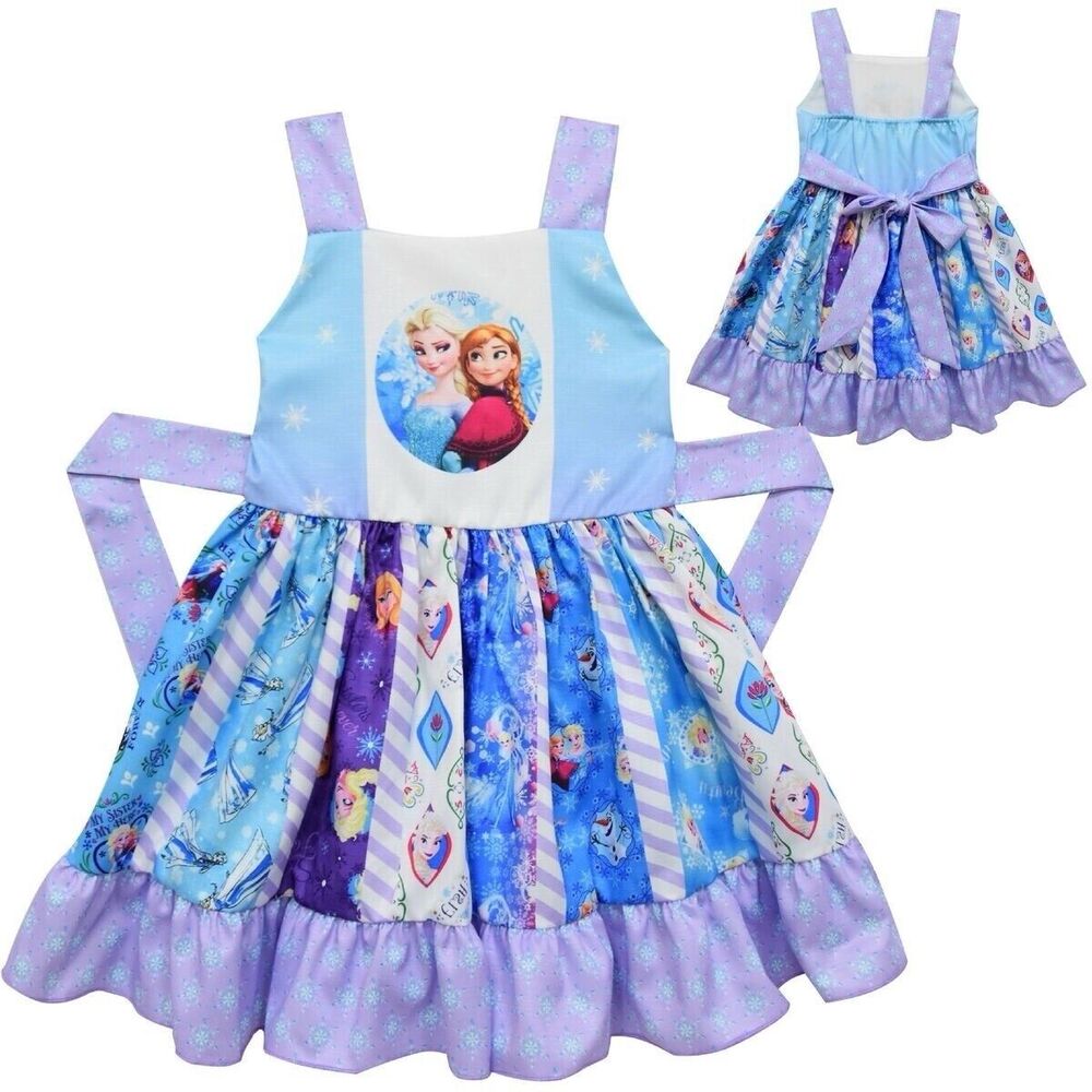 Los Angeles Boutique Elsa Anna Disney Princess Twirl Party Casual Dress Cute 5T